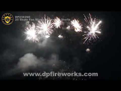 PFX23E290 - 25 shots Fan Mine to Crackle Shells