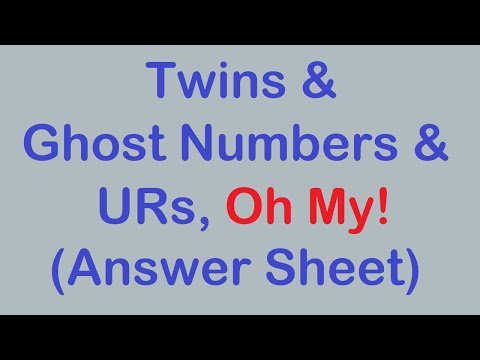 Sudoku Primer 280 - (Answer Sheet) Twins & Ghost Numbers & URs, Oh My