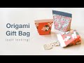 How To Fold Self Locking Origami Gift Bag Makoto Yamaguchi