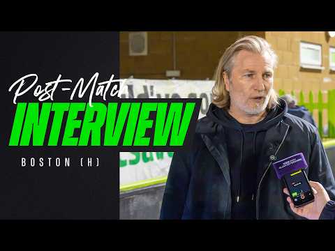Robbie Savage post-match | Boston Utd (H)