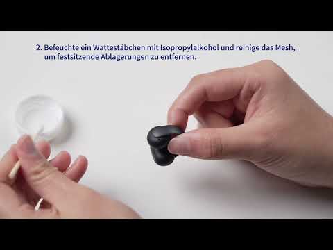 So reinigst du das Mesh der soundcore AeroClip