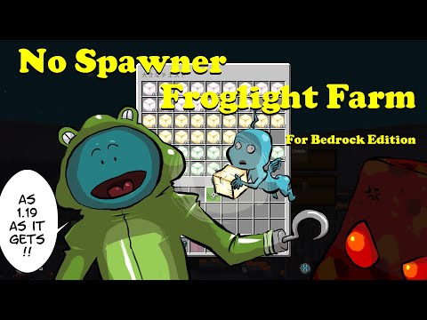 [Minecraft] No spawner Froglight Farm [Full of 1.19 new elements]