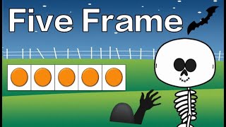 Halloween: Five Frame 2 Subitizing : Math Brain Break
