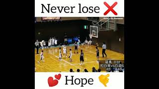 Basketball 🏀💜 | Never Lose Hope | whatsapp status | watch till the end
