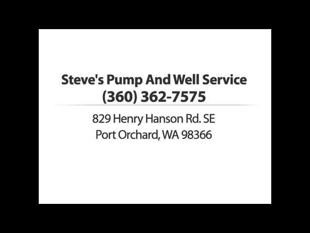 Steve's Pump And Well Service - Port Orchard, WA