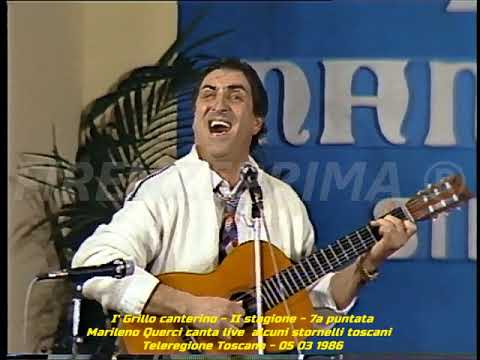 I' Grillo canterino. di Gianfranco d'Onofrio. Marileno Querci in alcuni stornelli toscani. 7a p. '86