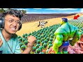 10000 HULK Vs 100 000 CHICKENS Epic Battle Yeah Noob Gamer