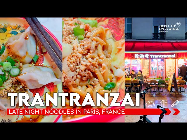 Travel vlog - TranTranZai :: Late Night Noodles in Paris France