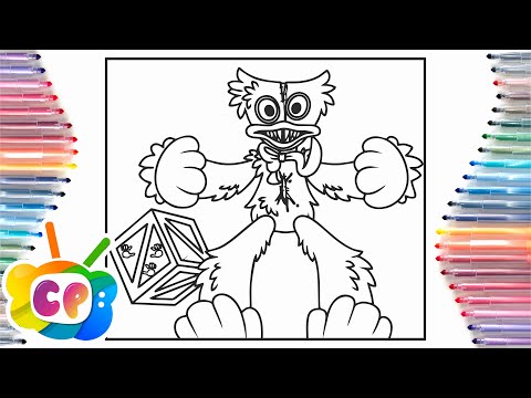 Angry Huggy Wuggy coloring page/Poppy playtime Coloring pages/ BEAUZ - Illusion [NCS Release]