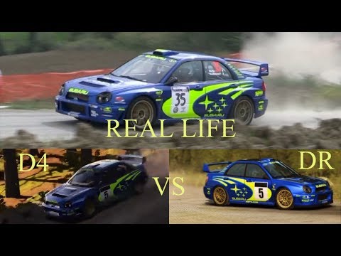 DIRT 4 vs DIRT RALLY vs Real Life / Sound comparison (Subaru Impreza WRC 2001)