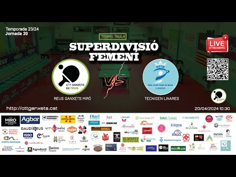 SUPERDIVISIÓ FEMENÍ - MIRÓ GANXETS REUS vs TECNIGEN LINARES
