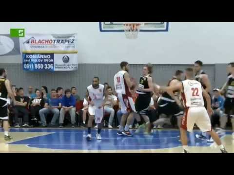 Highlight  MBK Rieker Komárno  Inter Incheba Bratislava, 1z. finále extraligy, muži