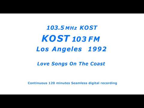 KOST 103 FM - Los Angeles 1992 ＬＡの人気ＦＭ局 コースト（ラブソング）