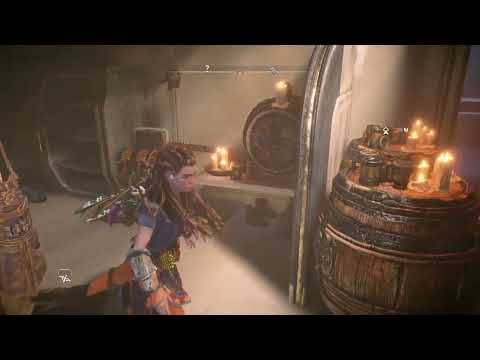 HFW: While exploring The Base, Aloy comments on Erend's room