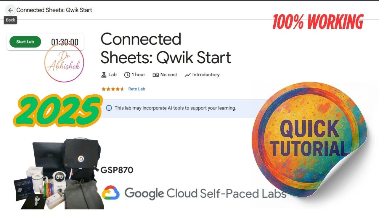 Connected Sheets: Qwik Start | GSP870 | Step By Step Guide | #qwiklabs #arcadefacilitator