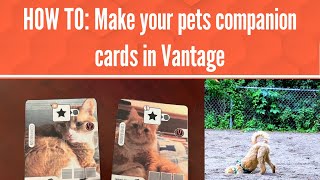 HOW TO: Make your pets companion cards in Vantage