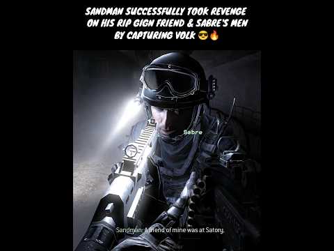 Sandman Took perfect revenge on his GIGN Friend and Sabre's Men by Capturing Volk #shorts #cod #mw3