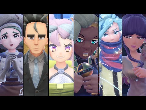 Pokemon Violet - ALL 8 Gym Boss Fights Compilation (All 8 Gym Leaders)