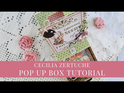 Pop-Up Matchbook Box Tutorial by Cecilia Zertuche | Graphic 45