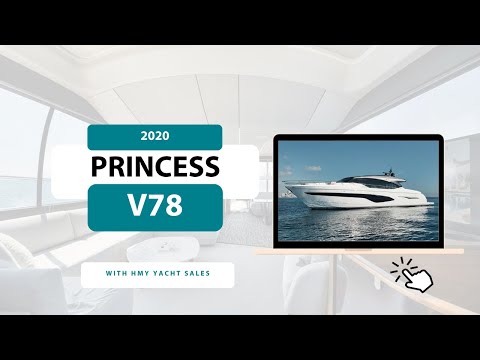 2020 Princess V78 Hooked Her
