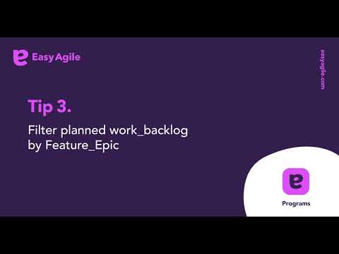 Top 5 tips for Easy Agile Programs