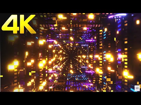 4k TV Abstract Neon light Blue & Pink Color Fast Moving Relaxing background Video meditation