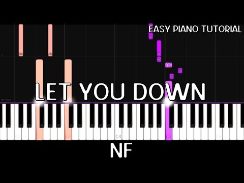 NF - Let You Down (Easy Piano Tutorial)