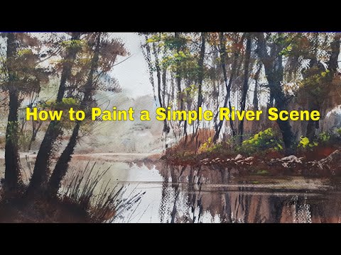 How to Paint a Simple River Scene in Watercolour