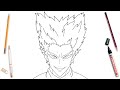 How To Draw Garou Easy Step By Step One Punch Man Art Lesson