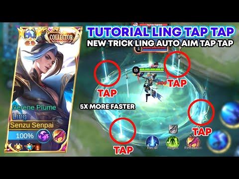 TUTORIAL LING TAP TAP / AUTO CLICK • NEW TIPS & TRICK COMBO LING TAP TAP AUTO AIM - Mobile Legends