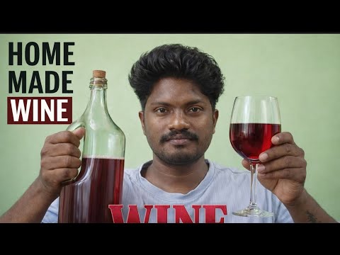 Homemade Wine with Black Grapes and g໐, Easy Wine recipe, Tepache Drink, Healthy wine, #teluguvlogs