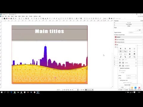 Scribus - Create a trifold brochure - Timelapse