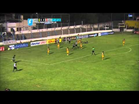 Lo perdió Noriega. Santamarina 0 - Los Andes 0. Fecha 2. B Nacional 2015. FPT.