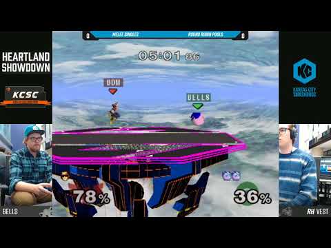 Heartland Showdown SSBM - Bells (Jigglypuff) Vs. RH | Vest (Fox) - Round Robin Pools