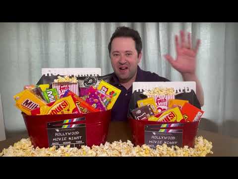 Hollywood Movie gift Baskets  |  Movie Night Gift Baskets - Canterberry Gifts