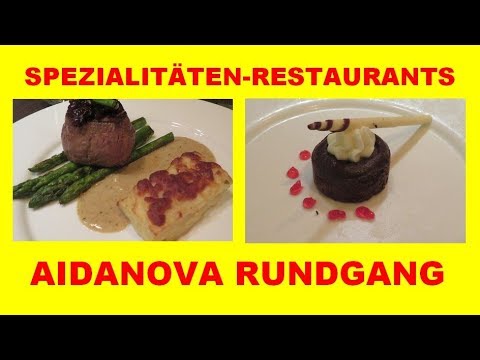 AIDANOVA ALL SPECIALTY RESTAURANTS IN 10 MINUTES including food