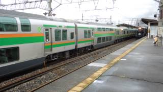 preview picture of video '両毛線E233系 新前橋駅到着 JR-East E233 deries EMU'