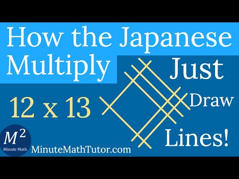 How the Japanese Multiply | Just Draw Lines! | Minute...