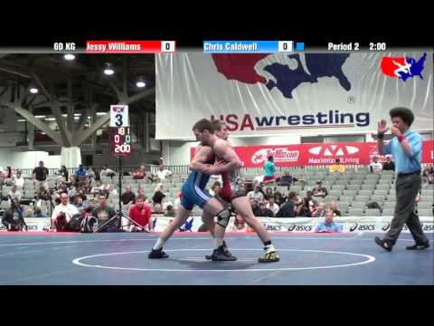 Jessy Williams vs. Chris Caldwell at 2013 Junior Nationals - FILA - GR