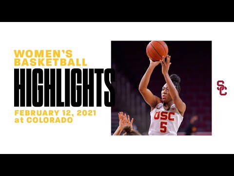 Women's Basketball: Colorado 66, USC 56 - Highlights 2/12/21