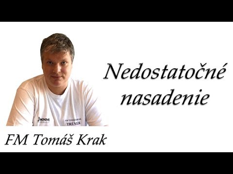 FM Tomáš Krak - Nedostatočné nasadenie