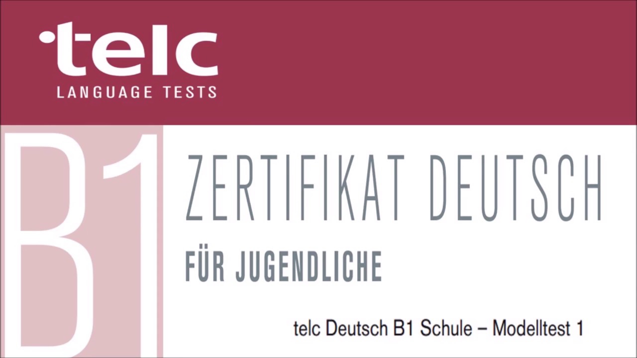 TELC B1  Zertifikat Deutsch für Jugendliche - Modelltest 1 Hören Teil 1 mit Lösungsschlüssel