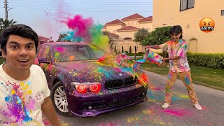 Waleed Ki BMW Ka Sath Ya Kya Kar Diya 😂 Holi Vlog