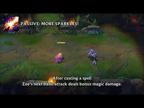 New Champ Zoe Ability -League of Legends - Champion Spotlight