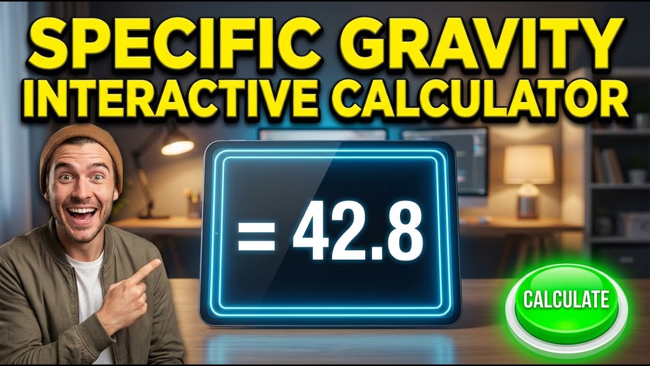 Specific Gravity Interactive Calculator