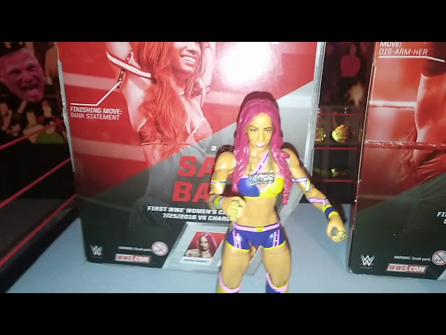 Vídeo relacionado con WWE Figura básica de acción, luchador Sasha Banks (Mattel FMD50)