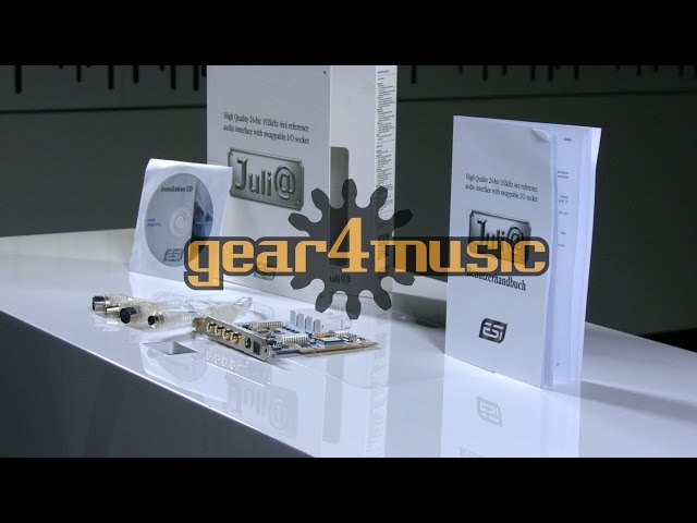 Vídeo relacionado con ESI Juli@ eX | Tarjeta de Audio PCIe de 32 bits 192kH con 4 entradas/Salidas para Audio de la Mejor Calidad