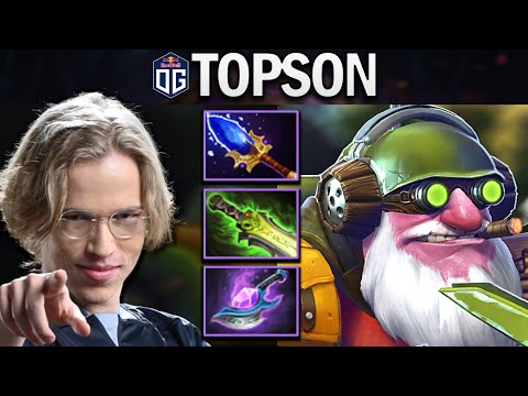 OG.TOPSON SNIPER WITH AGHANIMS & MYSTIC DAGGER - DOTA 2 7.28 GAMEPLAY