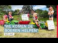 Boertjes en boerinnetjes protesteren met traptrekkers | RTV Drenthe