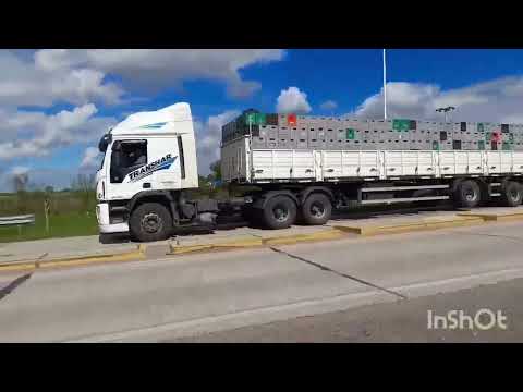 CAMIONES EN RN19 Y CRUCE CON RP1 Y RP158 , SAN FRANCISCO , CORDOBA , ARGENTINA , VIDEO 227